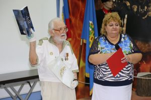 Астраханские патриоты на торжественном мероприятие «И на Тихом океане свой закончили поход»